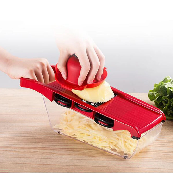 6 Modes Adjustable Mandoline Potato Vegetable Slicer French Fry Cutter Stainless Steel Vegetable Chopper Slicer Kitchen Tools