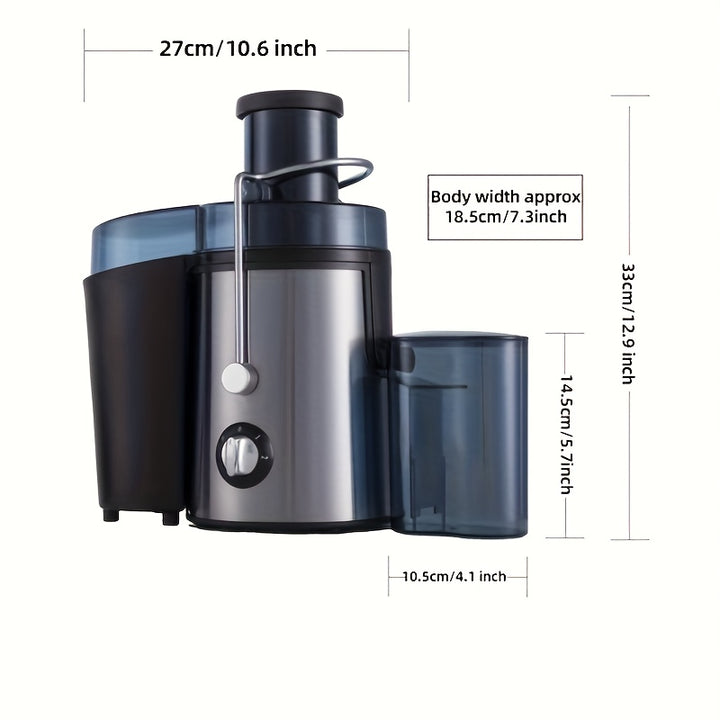 Powerful Centrifugal Juicer - Easy Whole Fruit & Vegetable Insertion - 2-Speed Settings & Large Capacity - Perfect for Healthy Homemade Juices